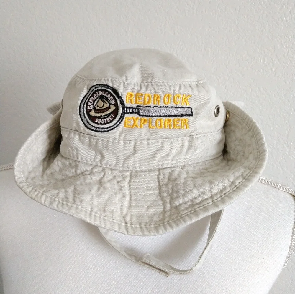 Broner Toddler Sun Hat Sedona AZ Red Rock Explorer Beige Khaki Safari Ages 2 - 4